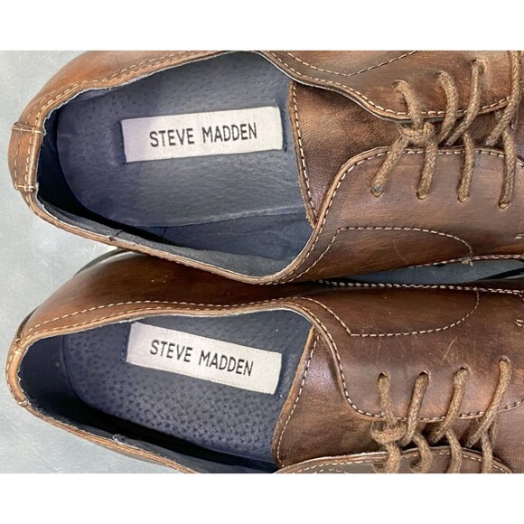Steve Madden Raddley Men\'s Dress Shoes Size 10.5 Leather Brown main image 7